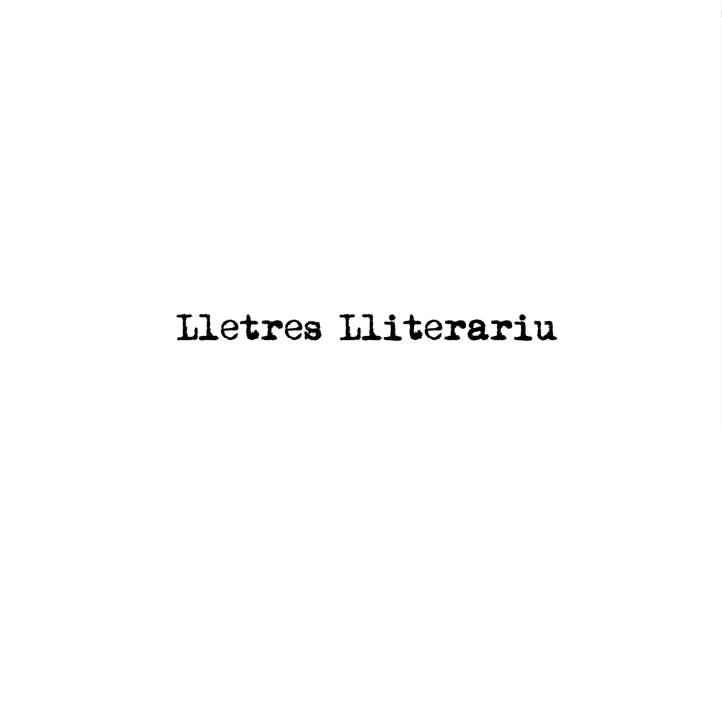 Lletres Lliterariu